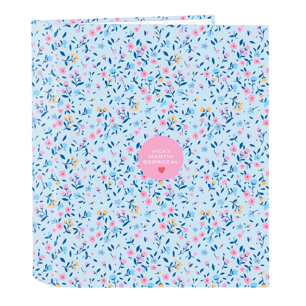 Ring binder Vicky Martín Berrocal Paraíso Blue Pink A4 27 x 33 x 6 cm