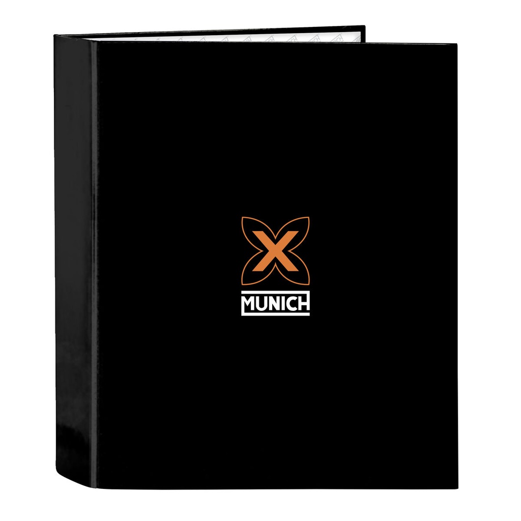 Ring binder Munich Lagoon Black A4 27 x 33 x 6 cm