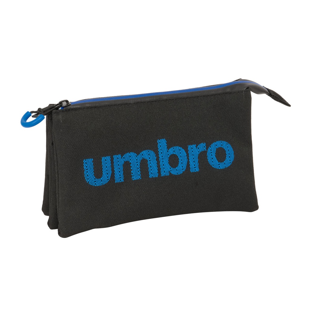 Portatodo Triple Kelme Jet black Negro 22 x 12 x 3 cm