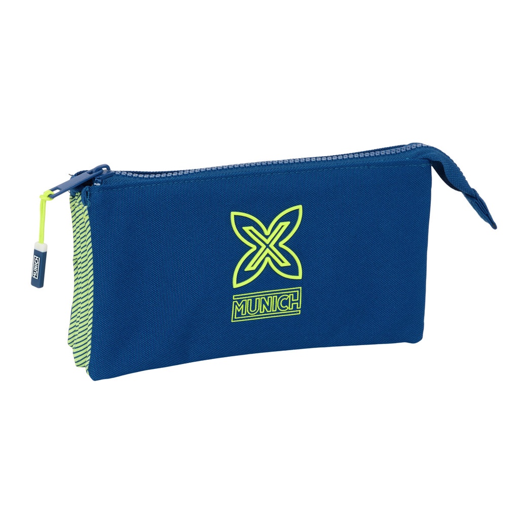 Triple Carry-all Munich North Navy Blue 22 x 12 x 3 cm