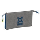 Portatodo Triple Munich Street Azul Gris 22 x 12 x 3 cm