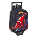 Mochila Escolar con Ruedas Spider-Man Attack Negro 22 x 27 x 10 cm