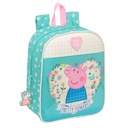 Child bag Peppa Pig Pretty flowers Yellow Mint 22 x 27 x 10 cm