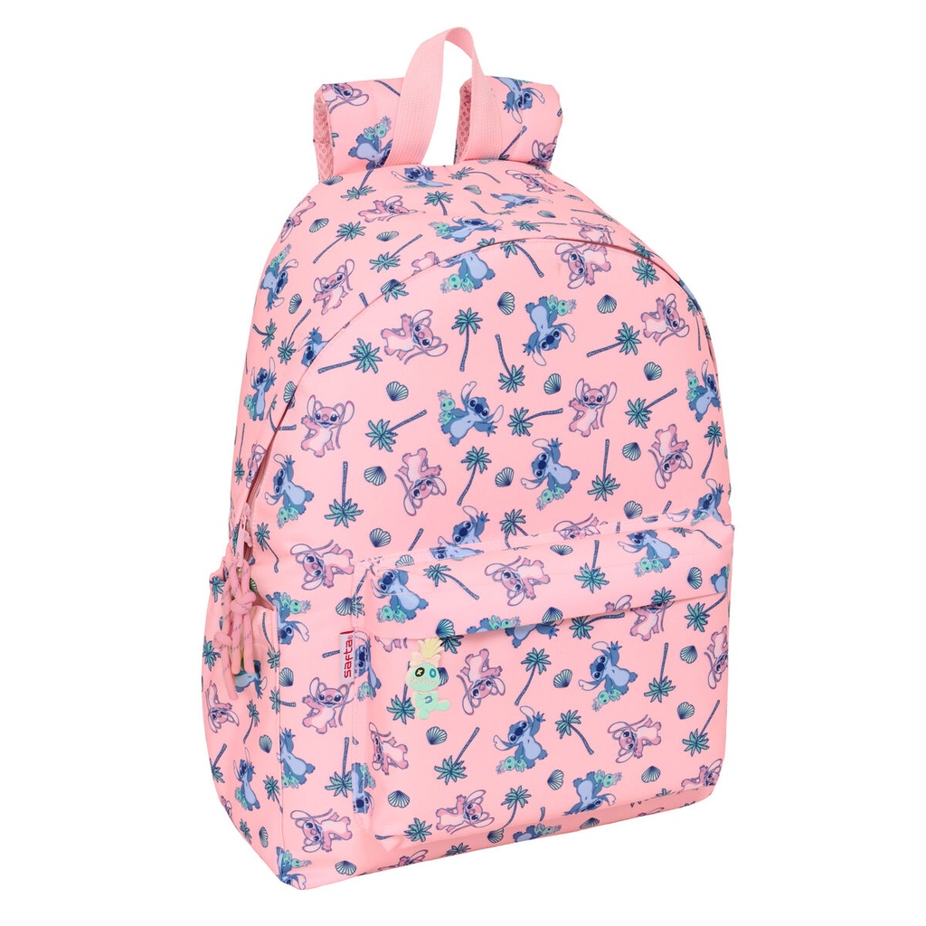 Laptop Backpack Lilo & Stitch Beach Pink 31 x 43 x 13 cm