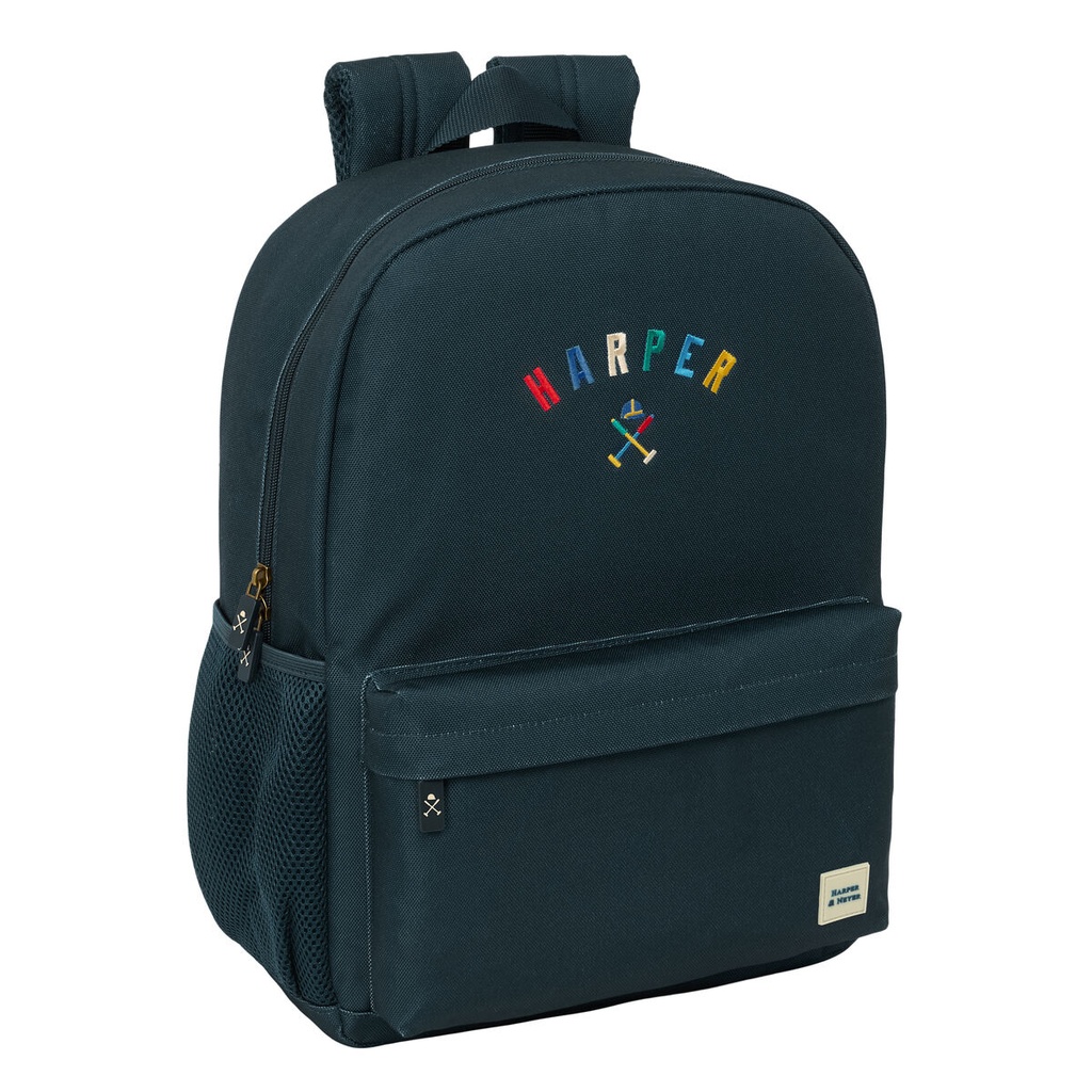 School Bag Harper & Neyer Navy Blue 32 x 43 x 14 cm