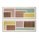 Cuadro Home ESPRIT Moderno Urbano 152 x 4,5 x 52 cm (2 Unidades)