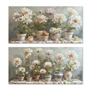 Cuadro Home ESPRIT Maceta Tradicional 120 x 3 x 60 cm (2 Unidades)