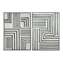 Cuadro Home ESPRIT Blanco Negro Urbano (2 Unidades)