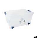 Caja de Almacenamiento con Ruedas Tontarelli 59 x 38 x 29 cm (6 Unidades)