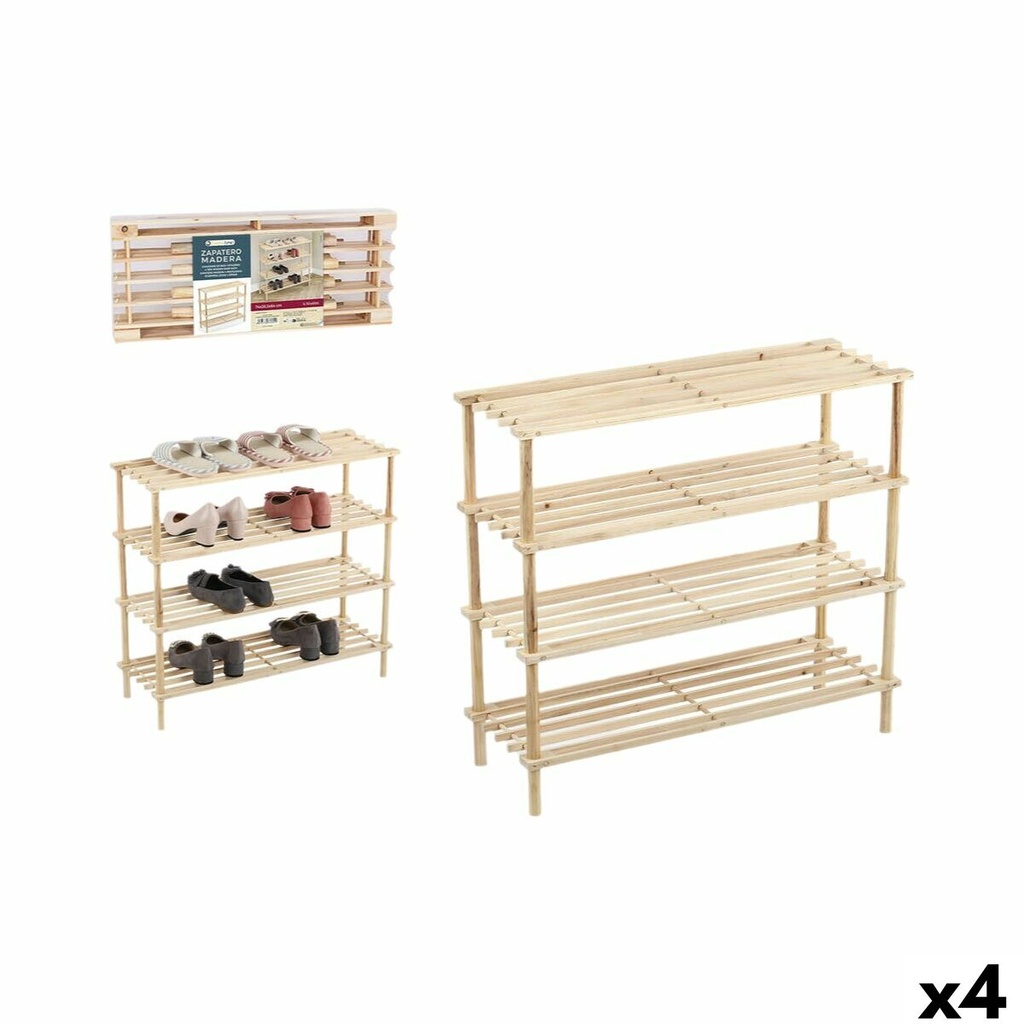 Banco zapatero Confortime 74 x 26,5 x 64 cm (4 Unidades)