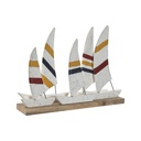 Decorative Figure Home ESPRIT White Navy Blue 67,5 x 13,5 x 46 cm