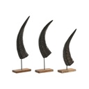 Figura Decorativa Home ESPRIT Negro Natural 20 x 11 x 65 cm