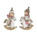 Adorno Navideño DKD Home Decor Multicolor 8,8 x 4,8 x 12,5 cm (2 Unidades)