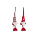 Adorno Navideño DKD Home Decor Blanco Rojo Gnomo 14 X 11 X 73 cm (2 Unidades)