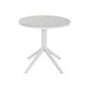 Mesa de Comedor Home ESPRIT Gris Metal Polipropileno 80 x 80 x 75 cm
