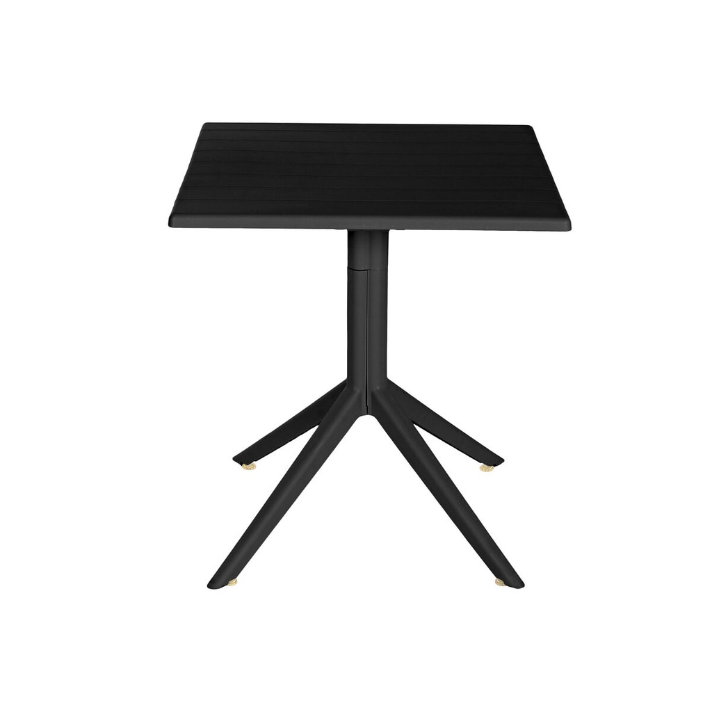 Mesa de Comedor Home ESPRIT Negro Metal Polipropileno 70 x 70 x 75 cm