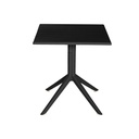 Dining Table Home ESPRIT Black Metal polypropylene 70 x 70 x 75 cm