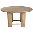 Dining Table Home ESPRIT Brown Mango wood 150 x 150 x 78,7 cm