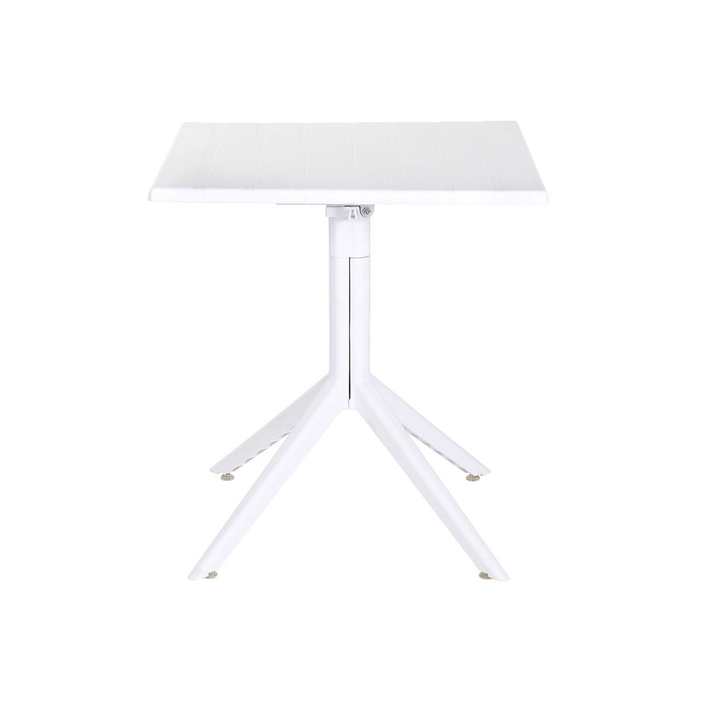 Mesa de Comedor Home ESPRIT Blanco Metal Polipropileno 70 x 70 x 75 cm