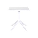 Mesa de Comedor Home ESPRIT Blanco Metal Polipropileno 70 x 70 x 75 cm