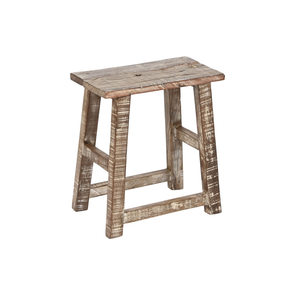Side table Home ESPRIT White Brown 45 x 25 x 51 cm