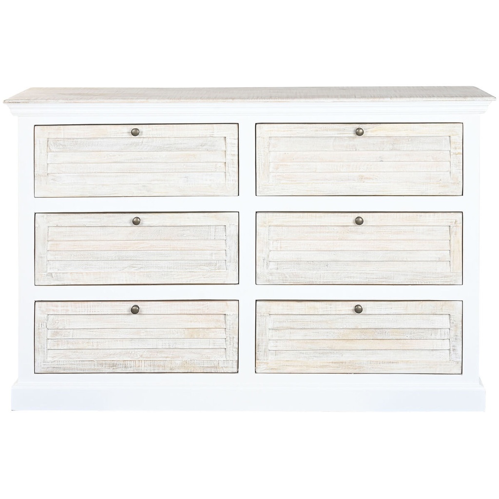 Chest of drawers Home ESPRIT White Natural 150 x 40 x 100 cm