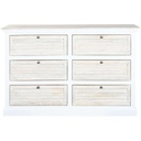 Chest of drawers Home ESPRIT White Natural 150 x 40 x 100 cm