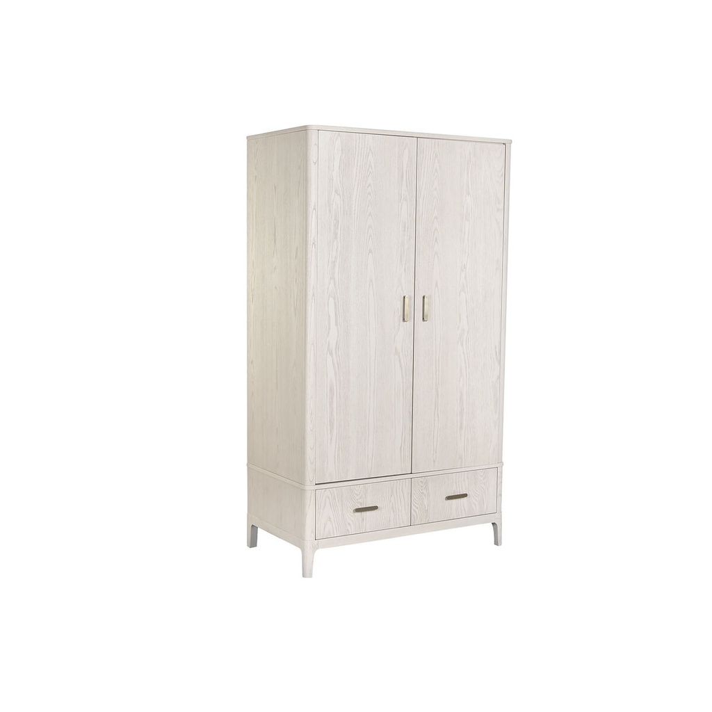 Cupboard Home ESPRIT Light grey Metal MDF Wood