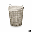 Cesto Kipit HX30550 Gris Poliéster Tela Polipropileno Hierro Plástico 50 % algodón 46 x 59 x 43 cm (6 Unidades)