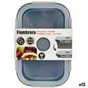 Fiambrera Kinvara CH19130-1 Gris Transparente ABS 540 ml (12 Unidades)