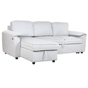 Sofá Cama Home ESPRIT Gris claro Moderno 220 x 153 x 88 cm
