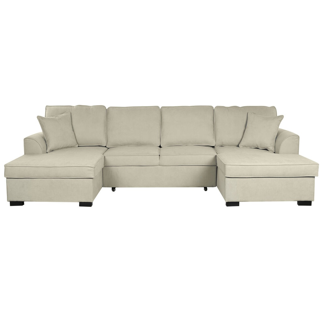 Sofabed Home ESPRIT Sand Modern 298 x 154 x 92 cm