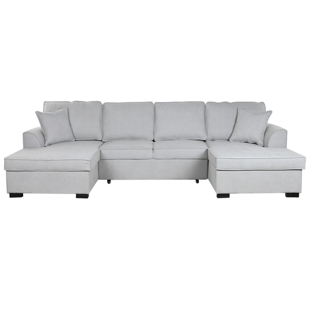 Sofá Cama Home ESPRIT Gris Moderno 298 x 154 x 92 cm