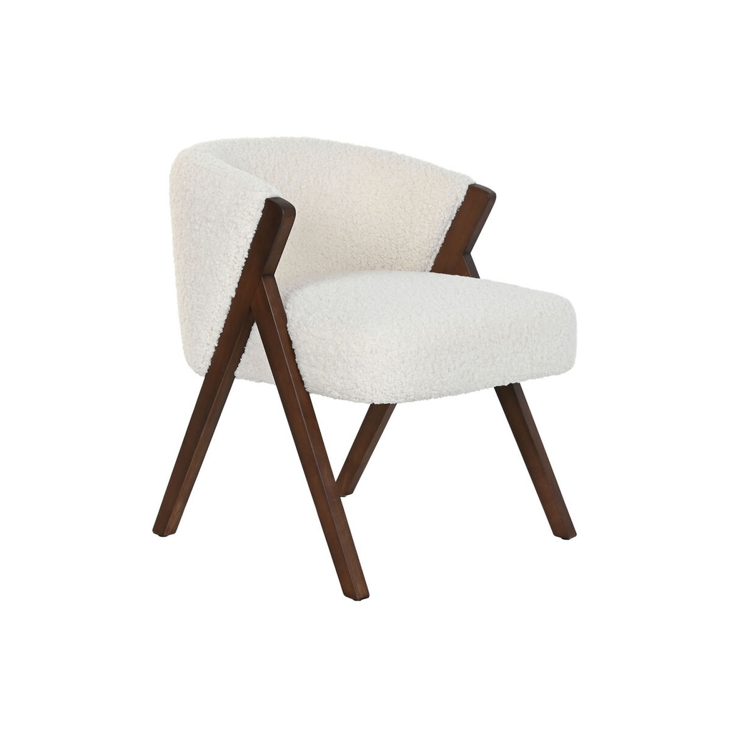Silla de Comedor Home ESPRIT Poliéster Madera 58 x 58 x 70 cm