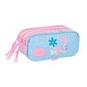 Triple Carry-all BlackFit8 Smile Pink Light Blue 21,5 x 10 x 8 cm