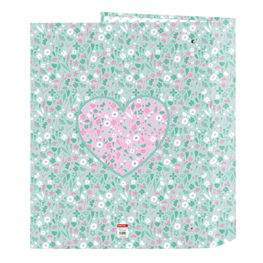 Ring binder Safta Cuore Mint A4 27 x 33 x 6 cm