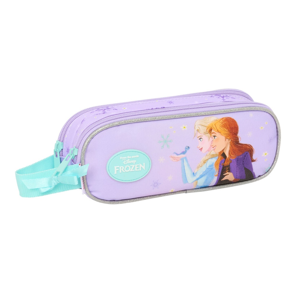 Portatodo Doble Frozen Spirit Lila 21 x 8 x 6 cm