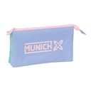 Triple Carry-all Munich Mellow Blue Pink Sky blue 22 x 12 x 3 cm