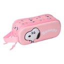 Portatodo Doble Snoopy Rosa 21 x 8 x 6 cm 3D