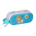 Portatodo Doble Safta Azul Blanco 21 x 8 x 6 cm 3D