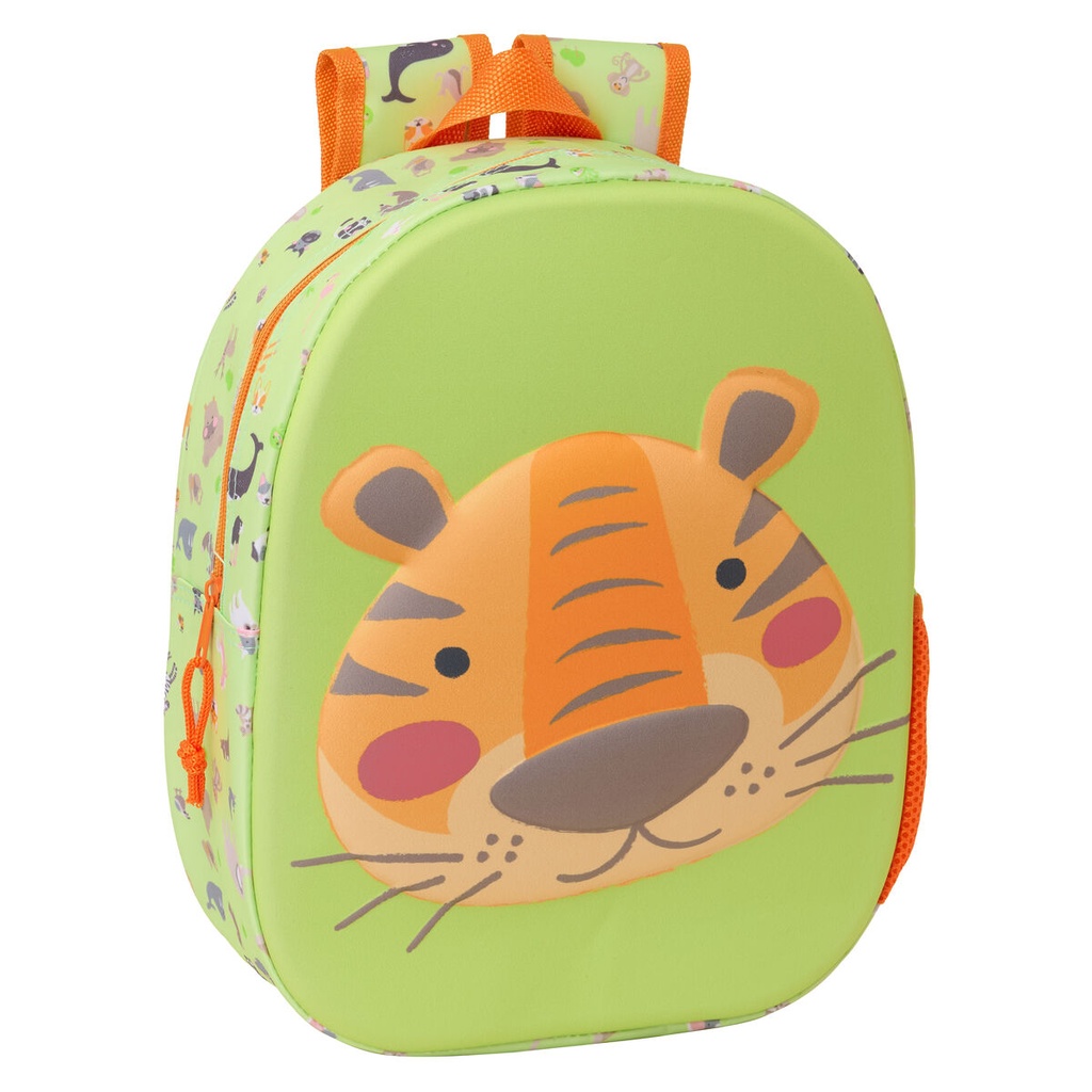 Child bag Safta Lime 27 x 33 x 10 cm 3D
