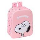 Mochila Infantil Snoopy Rosa 22 x 27 x 10 cm 3D