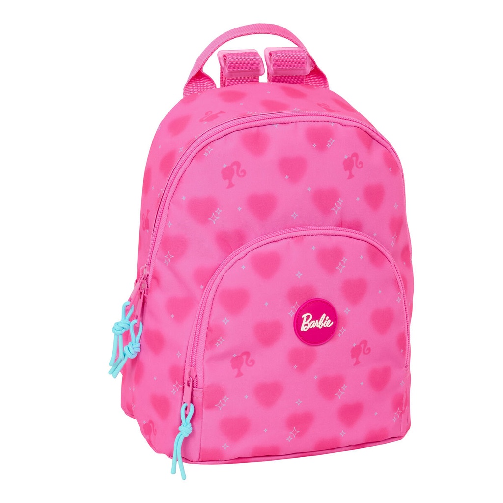 School Bag Barbie Corazones Pink 25 x 30 x 13 cm