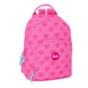Mochila Escolar Barbie Corazones Rosa 25 x 30 x 13 cm