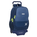 School Rucksack with Wheels Munich Blue indigo Blue 32 x 44 x 16 cm