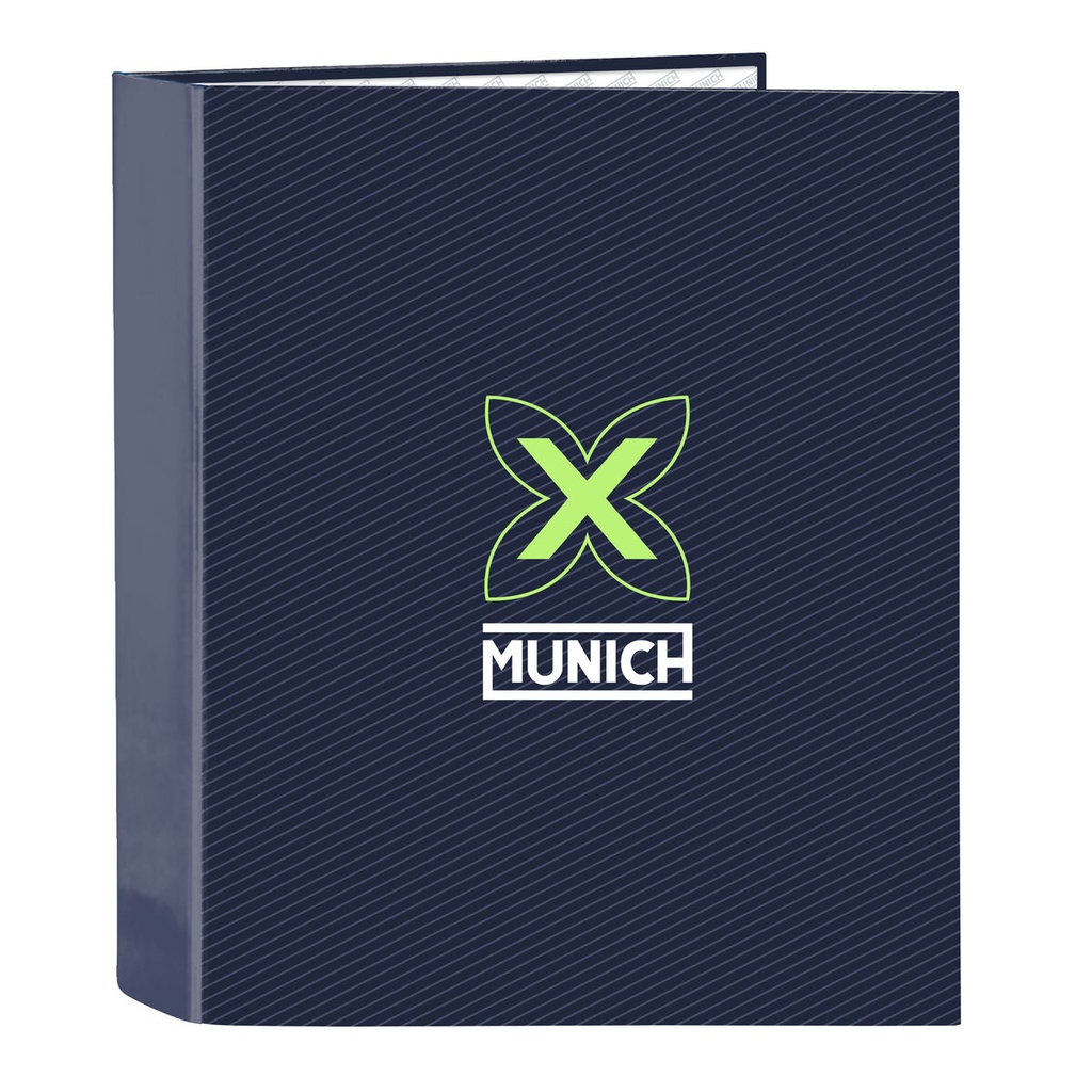 Carpeta de anillas Munich Blue indigo Azul A4 27 x 33 x 6 cm