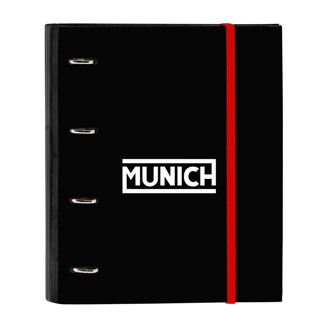 Carpeta de anillas Munich Vulcan Negro 27 x 32 x 3.5 cm