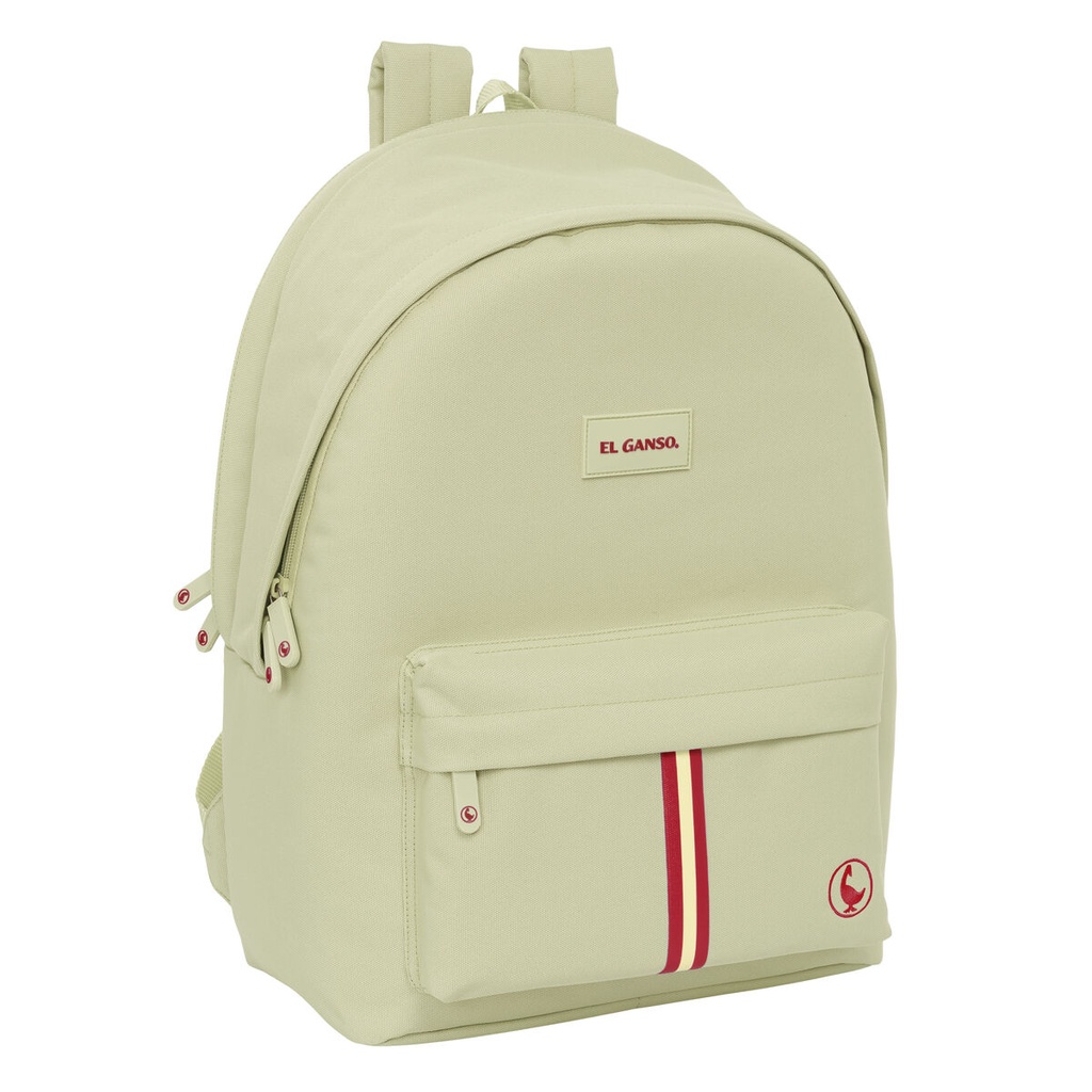 Rucksack for Laptop and Tablet with USB Output El Ganso Basics Beige