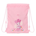 Bolsa Mochila con Cuerdas Minnie Mouse Baby Rosa 26 x 34 x 1 cm