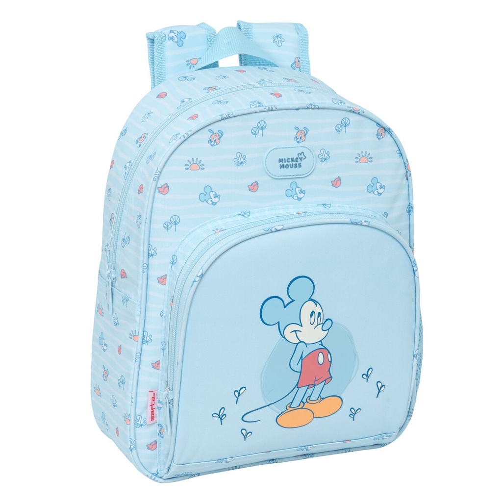 Child bag Mickey Mouse Clubhouse Baby Light Blue 28 x 34 x 10 cm